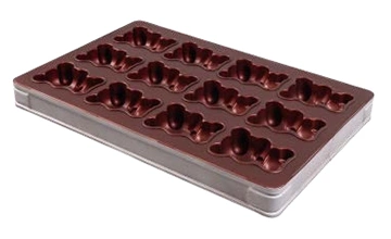 صينية قوالب كيك على  شكل دب