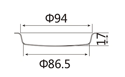 قالب خبز برجر 3.5 أنش