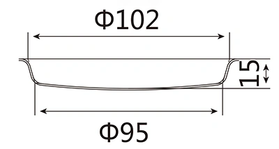 قالب خبز برجر 4 أنش